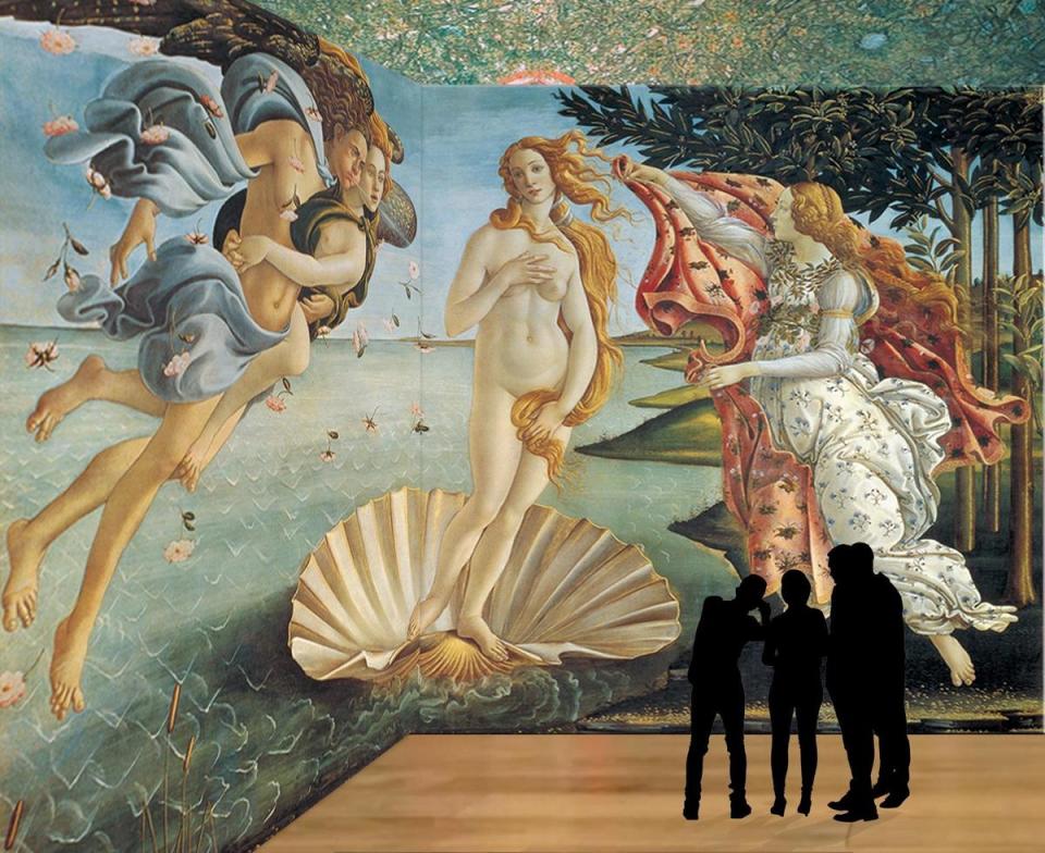「會動的文藝復興」沉浸式展覽，將展出波提且利的《維納斯的誕生》。（三立提供）