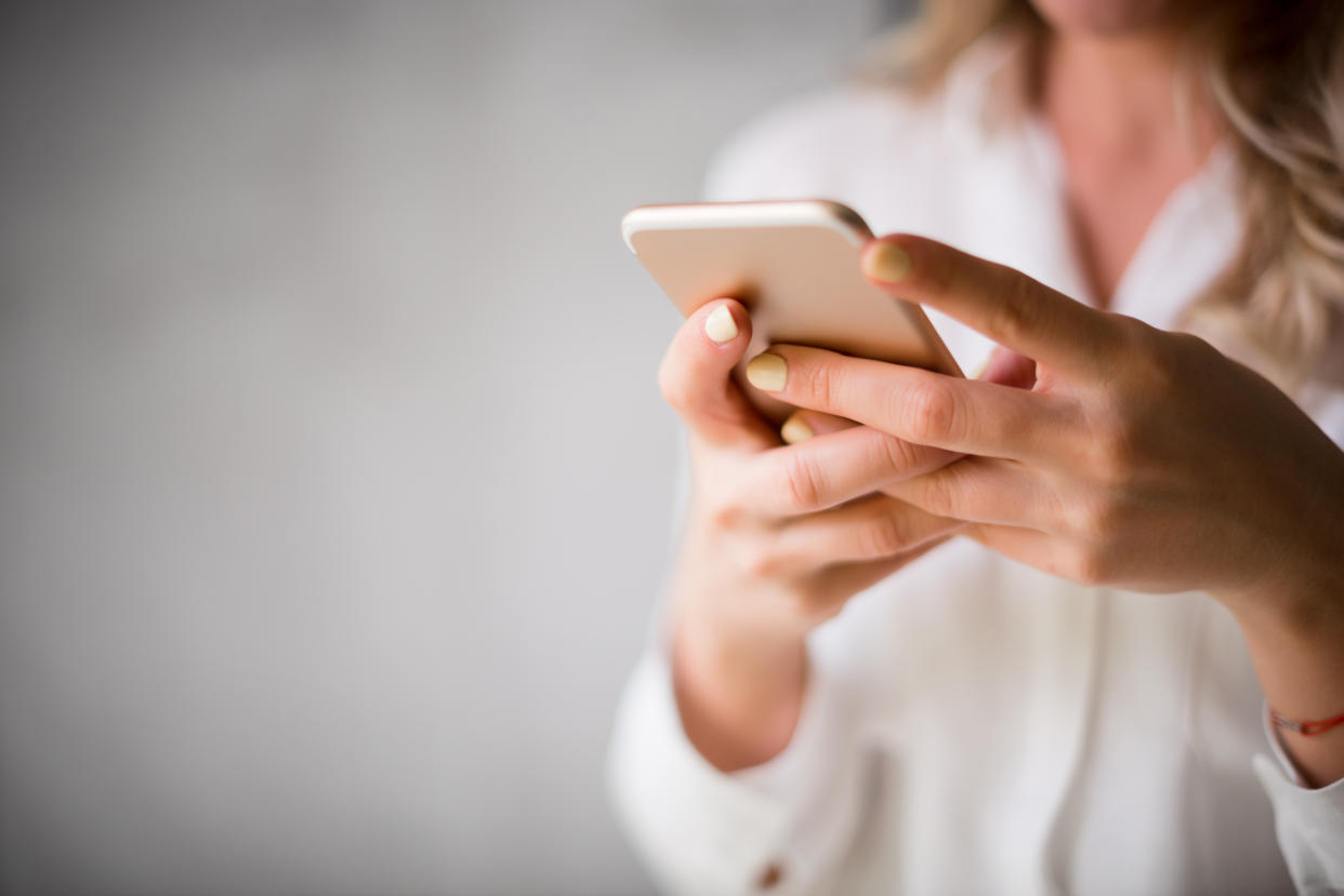 A woman was shocked to receive a loving text from an ex. (Photo: Getty Images)