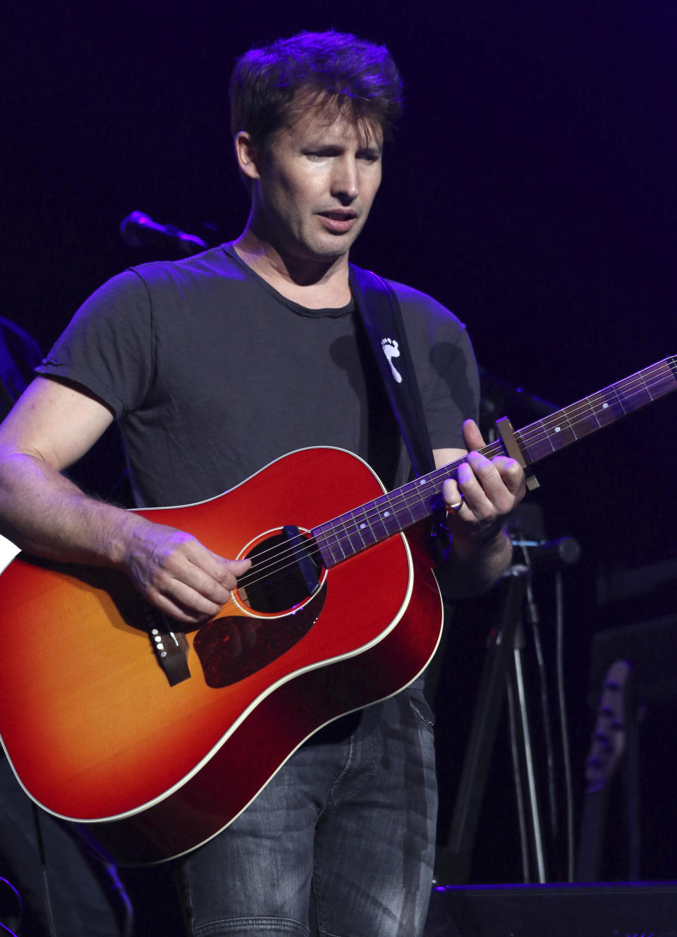 James Blunt performs as the opener for Ed Sheeran at Infinite Energy Center on Friday, August 25, 2017, in Atlanta. (Photo by Robb Cohen/Invision/AP)