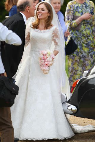 <p>Alamy</p> Geri Halliwell and Christian Horner's wedding