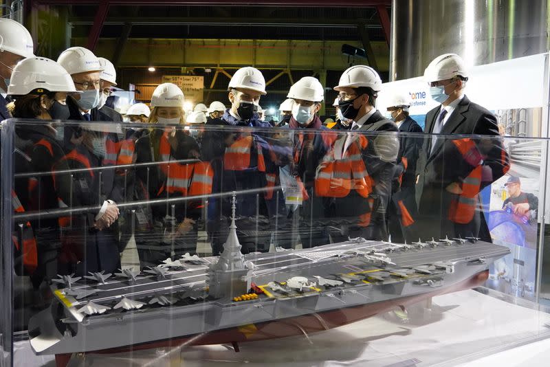 French President Emmanuel Macron visits Framatome in Le Creusot