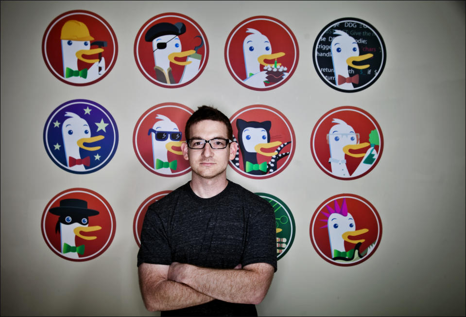 PAOLI, PA. , Gabriel Weinberg is creator of duckduckgo.com, a search engine that does not track users history and information. 06/13/2012   SEAN SIMMERS, FOR THE WASHINGTON POST