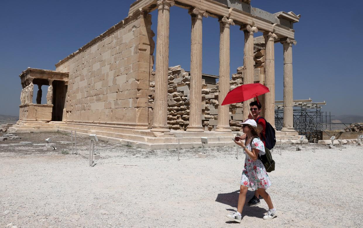 Greece was one of the worst hit countries with wildfires ravaging the countryside due to intense heat