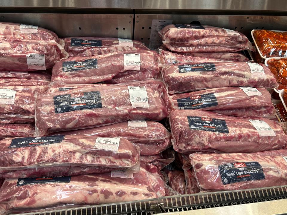 ribs on display in costco