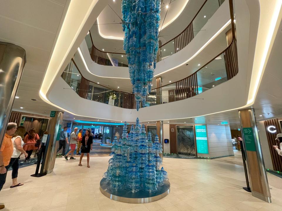 Icon of the Seas' elevator lobbies