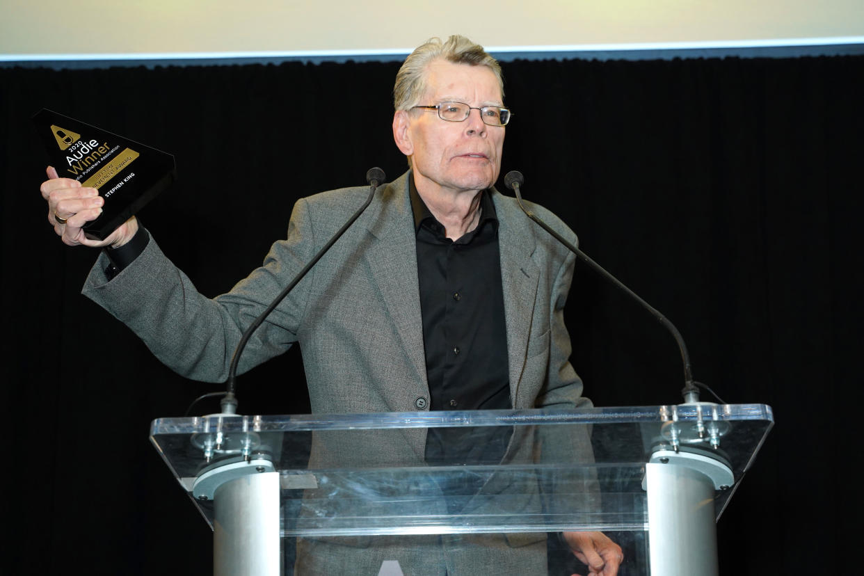 Stephen King is under fire after tweeting that he feels 'very uneasy' about Hachette Book Group’s decision to drop Woody Allen’s autobiography. (Photo: Sean Zanni/Patrick McMullan via Getty Images)