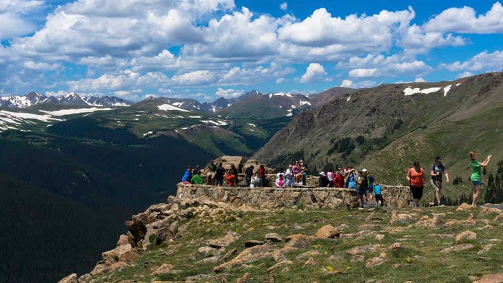 Overlook on Trail Ridge Road in Rocky Mountain National Park