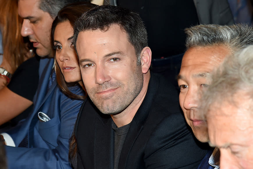 Ben Affleck was ringside for all the action.