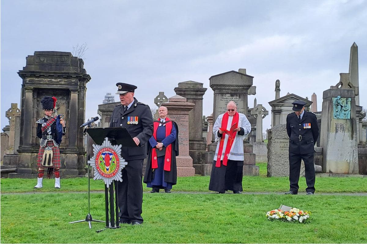 Cheapside Street Memorial Service, Glasgow <i>(Image: SFRS)</i>