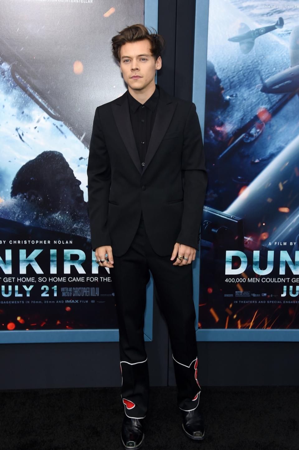 HIT: Harry Styles at the Dunkirk premiere