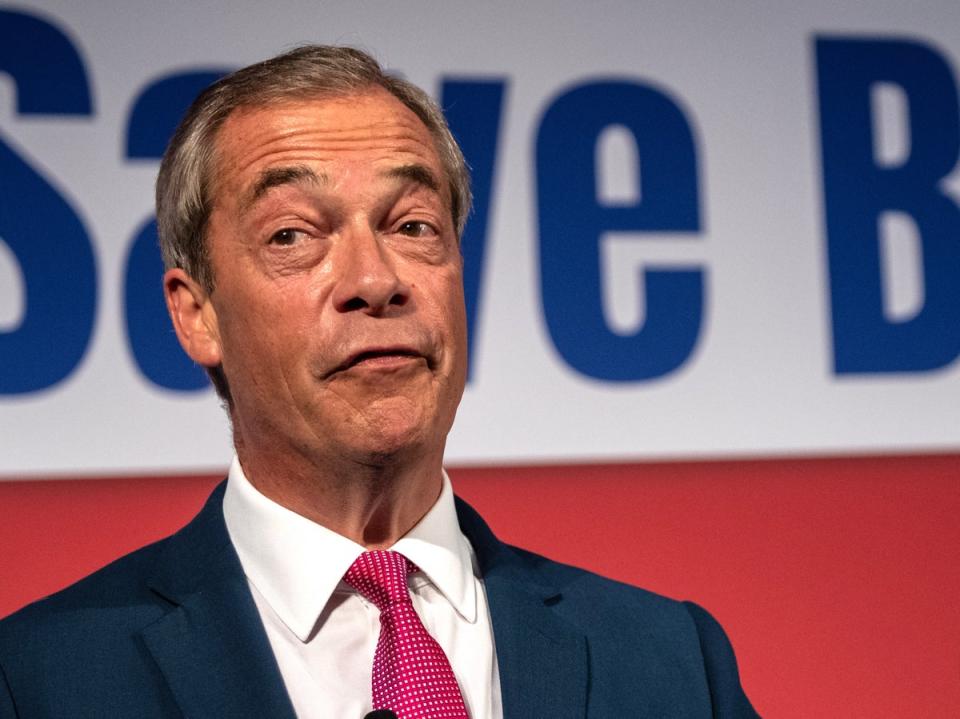 Farage says Labour will win regardless of how Reform squeezes the Tories (Getty Images)