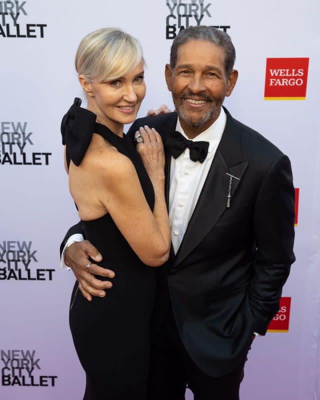 Hilary Quinlan and Bryant Gumbel arrive on the red carpet at the New York City Ballet 2022 Fall Fashion Gala at the David H. Koch Theater in New York City on September 28. Gumbel turns 75 on September 29. File Photo by Gabriele Holtermann/UPI