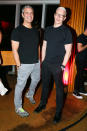 <p>Andy Cohen and Anderson Cooper strike matching poses at The Standard High Line's New York Pride Kick-Off Party on June 24 in N.Y.C. </p>