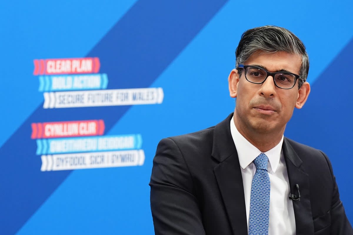 Prime Minister Rishi Sunak’s campaign has been hit by a scandal over alleged election date gambling by members of his party (PA Wire)