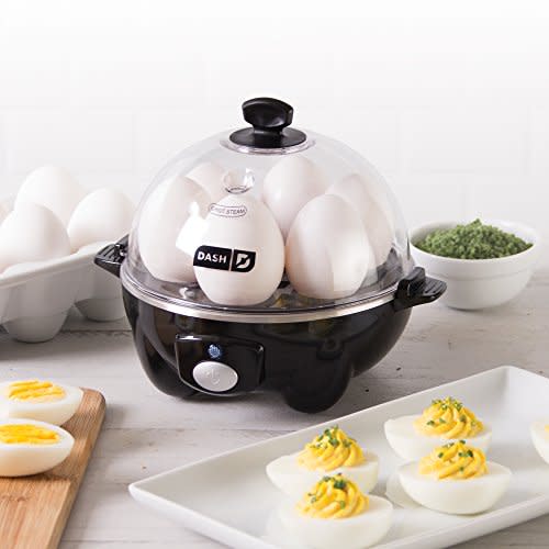 Dash black Rapid 6 Capacity Electric Cooker for Hard Boiled, Poached, Scrambled Eggs, or Omelets with Auto Shut Off Feature, One Size (Amazon / Amazon)