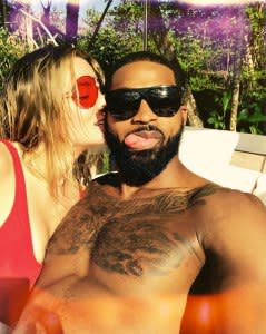 Khloé Kardashian and Tristan Thompson