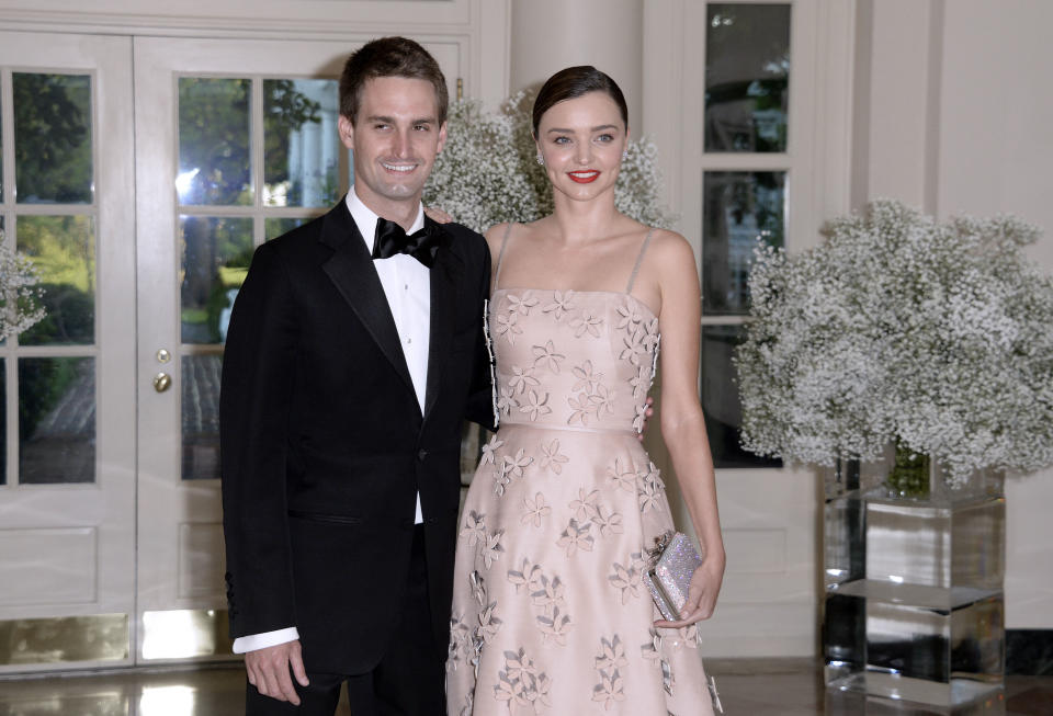 Miranda Kerr’s engaged, meaning she’s about to become the First Lady of Snapchat