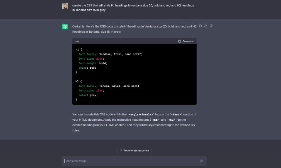 ChatGPT for coding