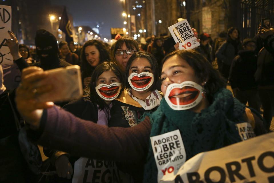 Chile abortion protest