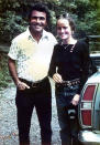 This family photo, believed to be taken in 1974 and provided by Anne Serling, shows her and her father, television writer Rod Serling. Years before he journeyed to "The Twilight Zone," Rod Serling made a brief detour to the strike zone, writing a comedy about baseball. (Courtesy of Anne Serling via AP)