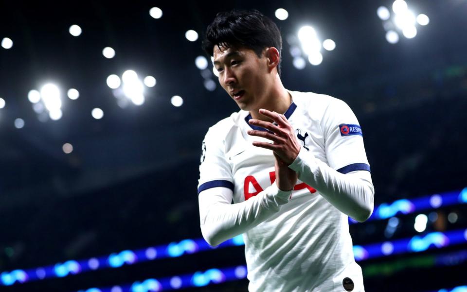 Son Heung-min celebrates scoring for Tottenham - Getty Images Europe