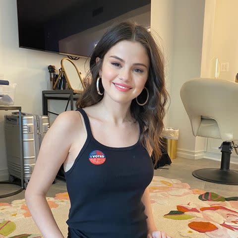 6) Selena Gomez has filled out her ballot