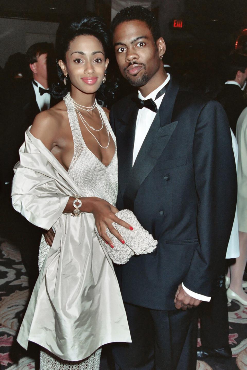 Malaak Compton-Rock and Chris Rock during 1994 Cable Ace Awards in Los Angeles, California, United States