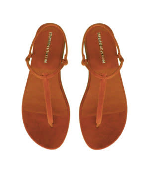 Mott suede  thong sandal, $52