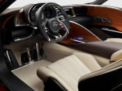 Designed by the Calty Design Research facility in California, the LF-LC concept features an Advanced Lexus Hybrid drive, touted to deliver both performance and fuel efficiency. The 2+2 coupe will be officially unveiled at the Detroit Auto Show on January 9, 2012.