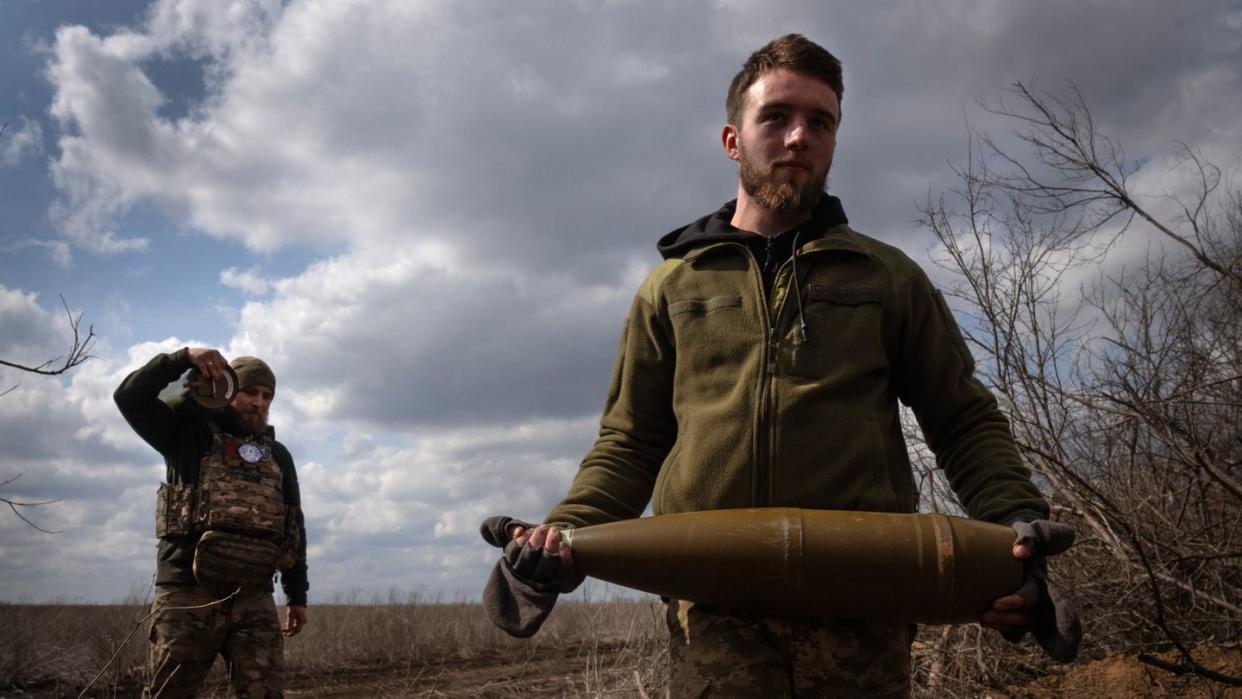 Soldaten im ukrainischen Bachmut. (Bild: dpa)