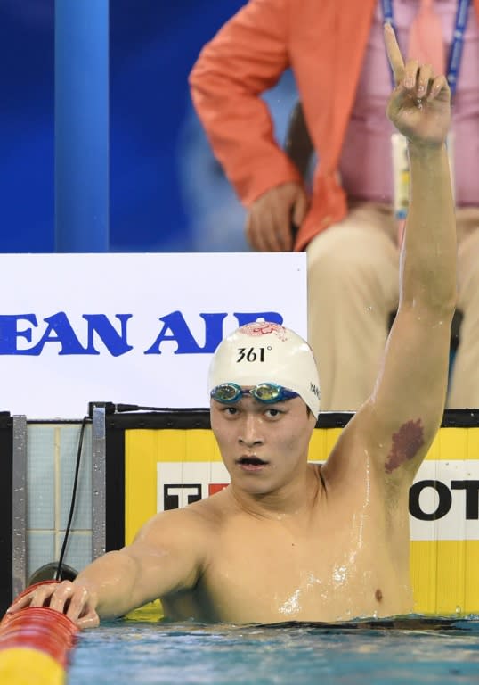 Sun Yang is hoping to add the world title to his Olympic gold medal in the men's 400m freestyle