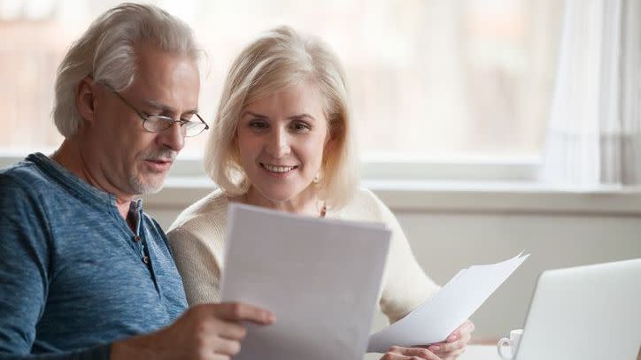 A couple looks at their monthly budget and determines how much income they need to generate during retirement to pay for these recurring expenses. 