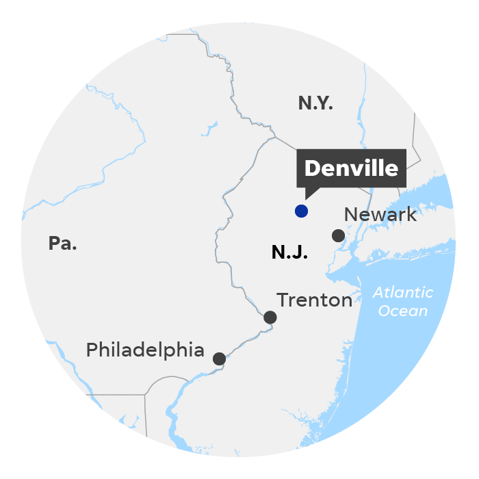 Denville, N.J. locator map