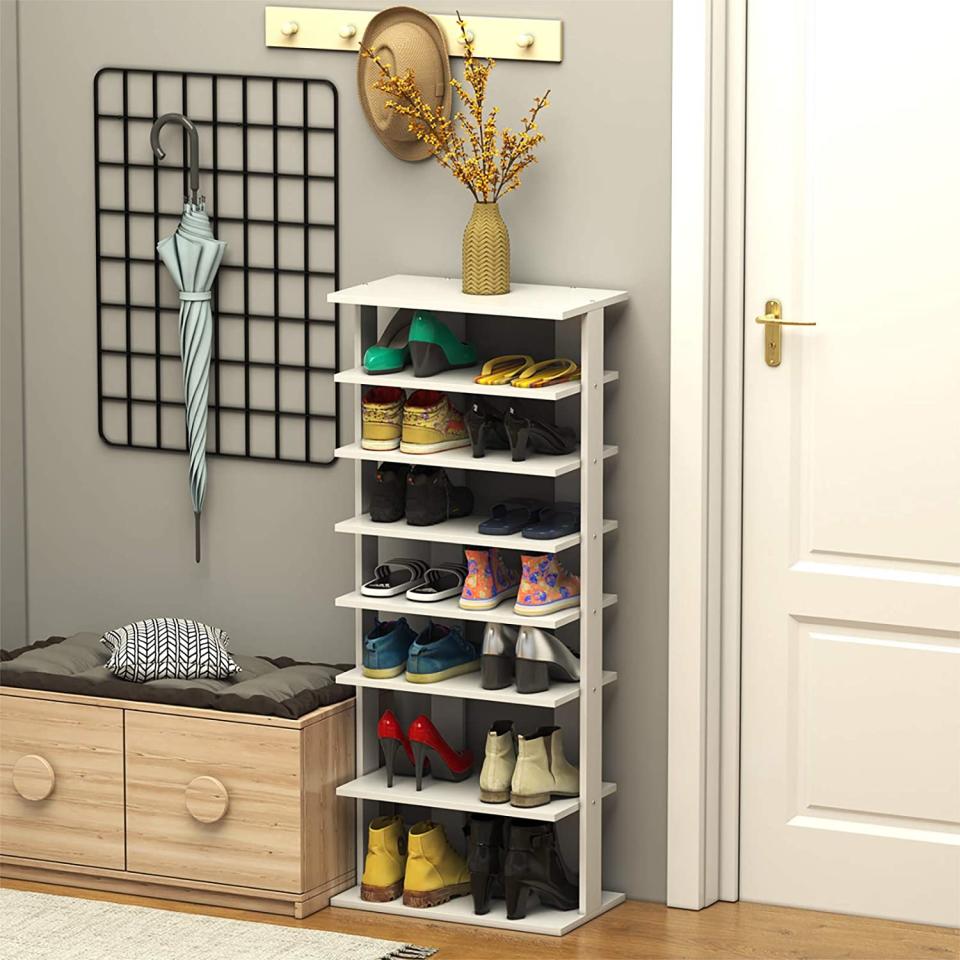 best shoe racks, Tangkula Wooden shoe Racks