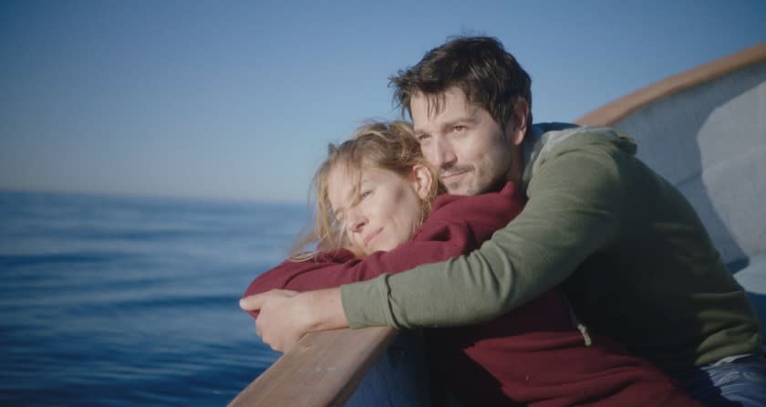 Sienna Miller and Diego Luna in the movie "Wander Darkly."