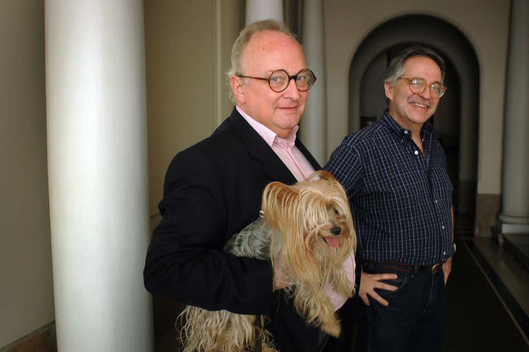 Federico González del Pino junto con Fernando Masllorens, en una imagen de noviembre de 2008, en Buenos Aires