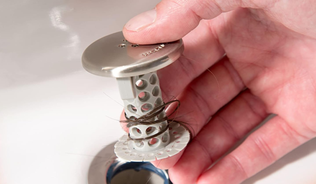 Chrome Hair Catcher Sink Shroom