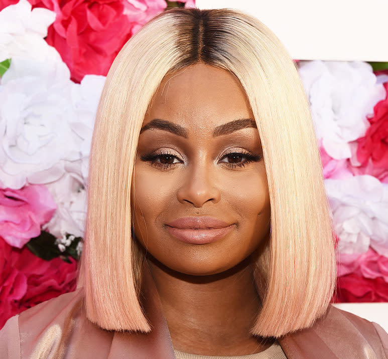 Blac Chyna rocked this pink satin tracksuit and we are obsessed