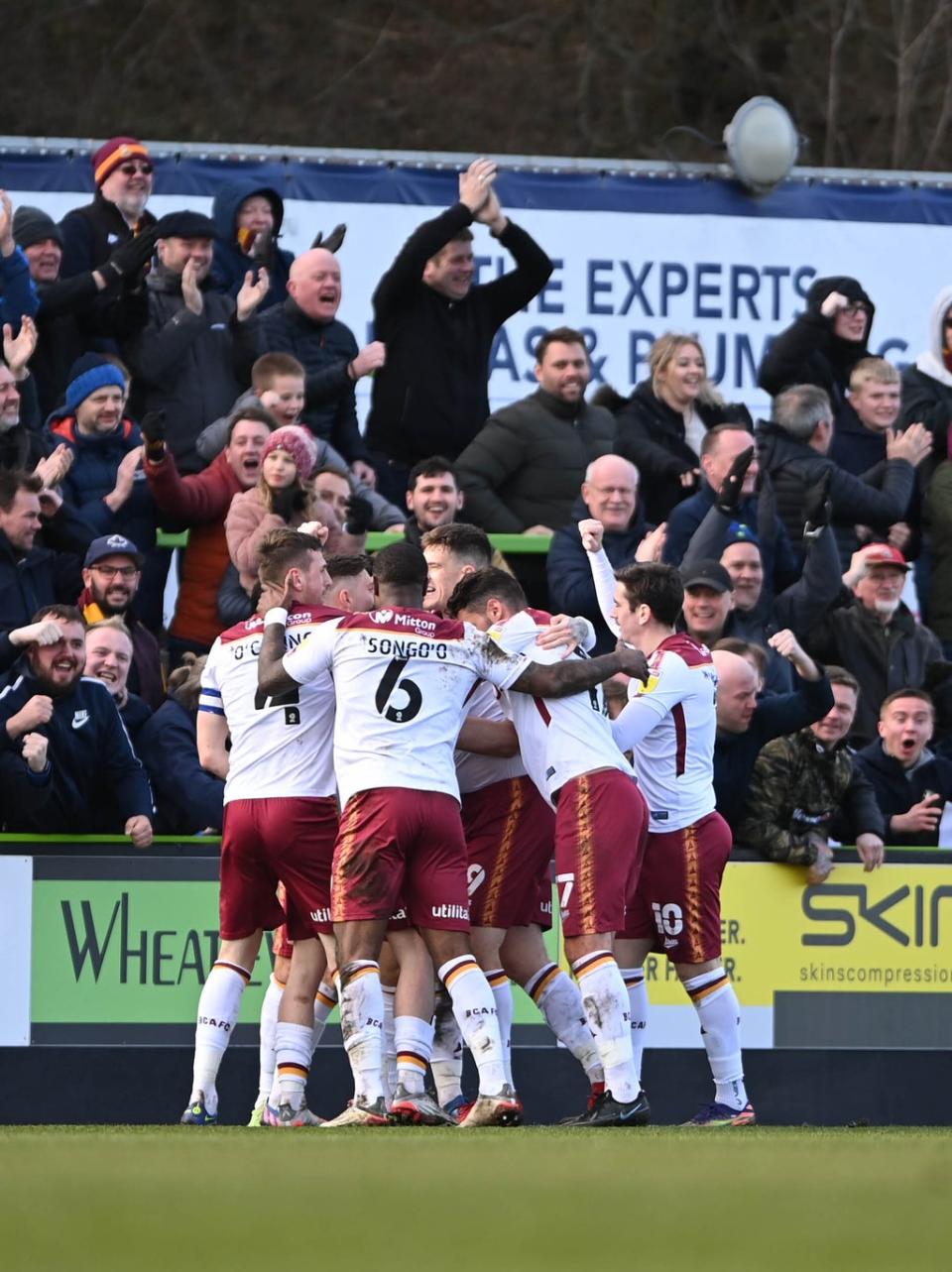 Bradford picked up their first win of the Mark Hughes era with a 2-0 win over Forest Green (Simon Galloway/PA) (PA Wire)