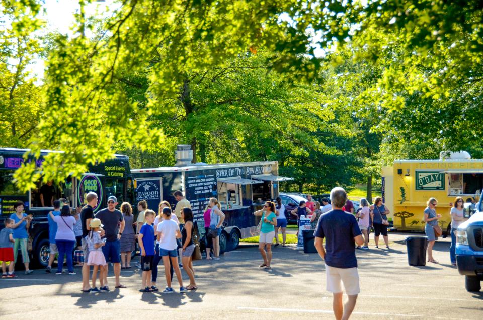 Peddler’s Village hosts its Food Truck Thursdays each month throughout the summer with regional food trucks and local entertainment.