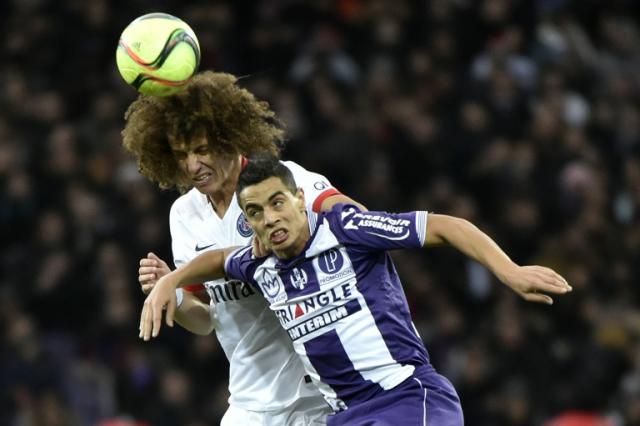 Gregory Van Der Wiel (psg) scored a goal during the French Championship  Ligue 1 football match between Paris Saint Germain and SCO Angers on  January 23, 2016 at Parc des Princes stadium