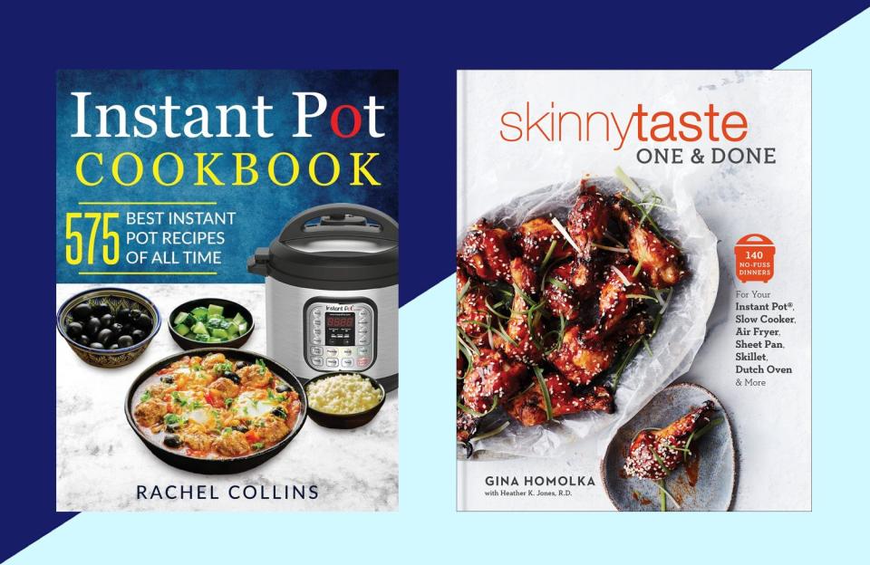 "<strong><a href="https://amzn.to/2NpxxDQ" target="_blank" rel="noopener noreferrer">The Instant Pot Cookbook</a></strong>"&nbsp;&mdash; As advertised, this is the official tome for all of your Instant Pot needs, meaning you can get this book out and get a meal on the table in no time flat (even if the kitchen isn&rsquo;t typically your setting for masterpieces).&nbsp;<strong><a href="https://amzn.to/2NpxxDQ" target="_blank" rel="noopener noreferrer">Get it on Amazon</a></strong>.&lt;br&gt;<br />&lt;br&gt;<br />"<strong><a href="https://amzn.to/33s4qoY" target="_blank" rel="noopener noreferrer">Skinnytaste One and Done: 140 No Fuss Dinners</a></strong>" &mdash;&nbsp;In this book, Skinnytaste blogger and author Gina Homolka has gathered her favorite easy, healthy and tasty recipes for one pot, Instant Pot, crockpot and sheet-pan meals. With these recipes, clean up is made simple. <strong><a href="https://amzn.to/33s4qoY" target="_blank" rel="noopener noreferrer">Get it on Amazon</a></strong>.