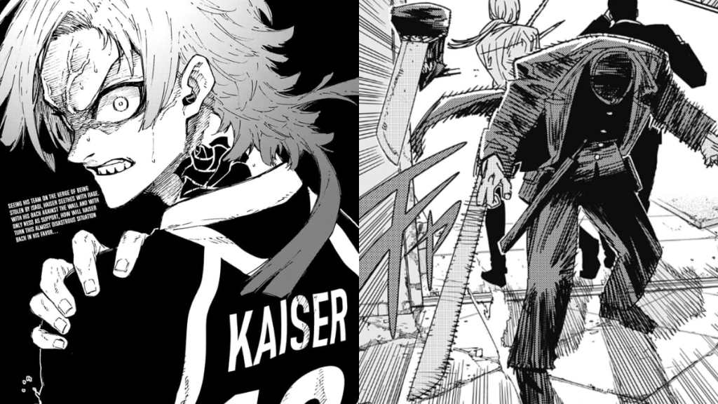 Kaiser in Blue Lock and Katana Man in Chainsaw Man