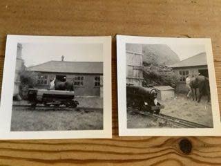 Dorset Echo: One of the Atlantic class engines being repaired at the farm of Sue's father one winter