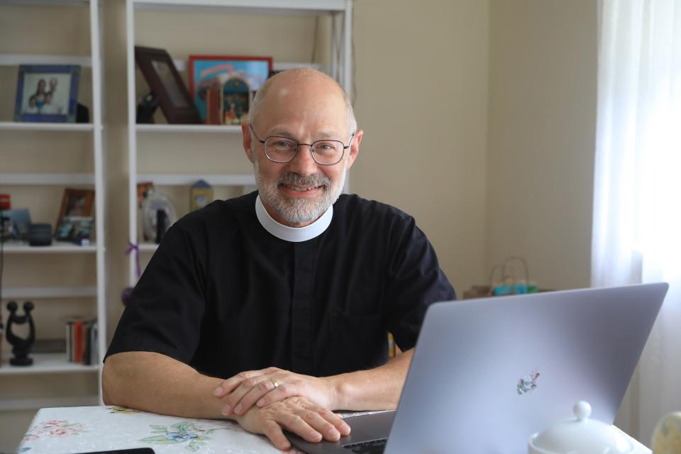Rev. Charles Kramer at his home in the Town of Poughkeepsie on June 16, 2022. Kramer is on the Episcopal Diocese of New York's reparations committee.