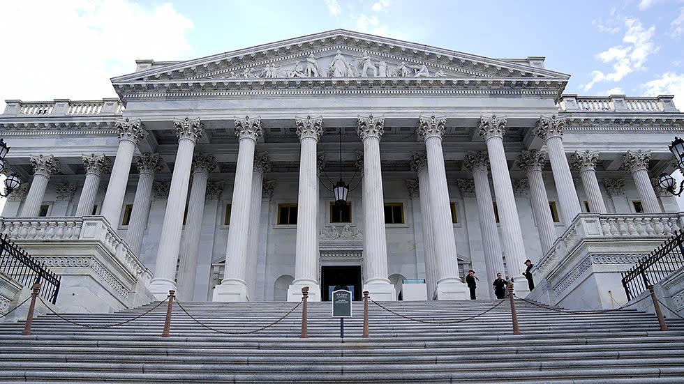 The U.S. Senate is seen from the East Front Plaza on Thursday, October 7, 2021.