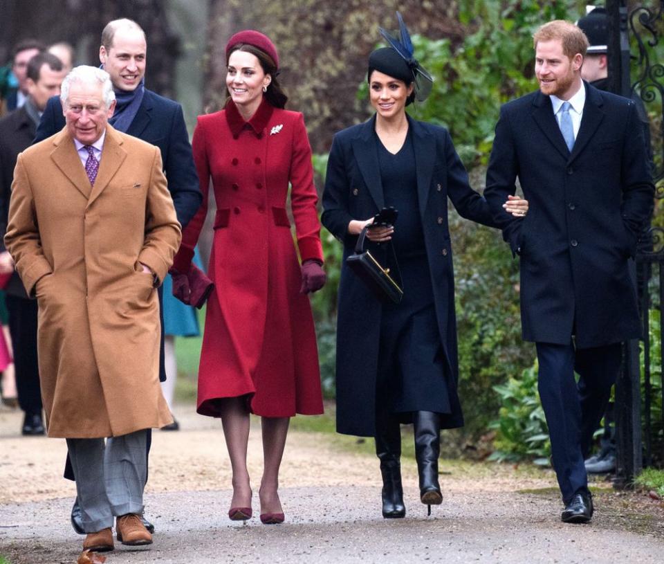 The royal family on Christmas Day in 2018 | Tim Rooke/REX/Shutterstock