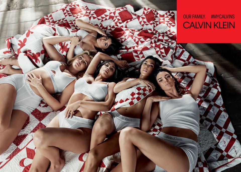 The KarJenner sisters pose for Calvin Klein