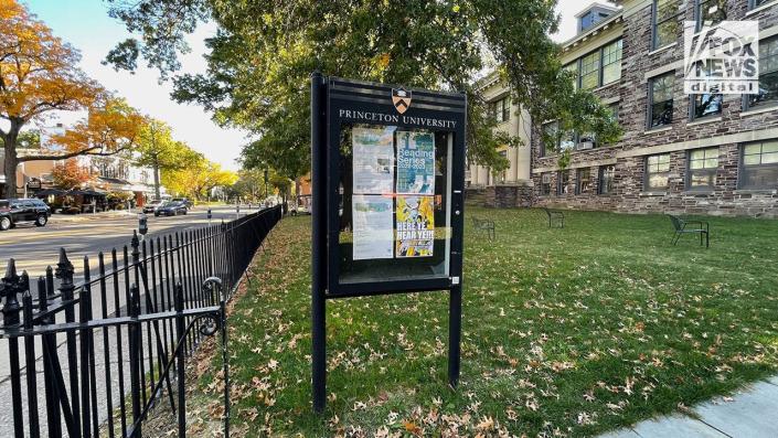 Princeton University campus sign