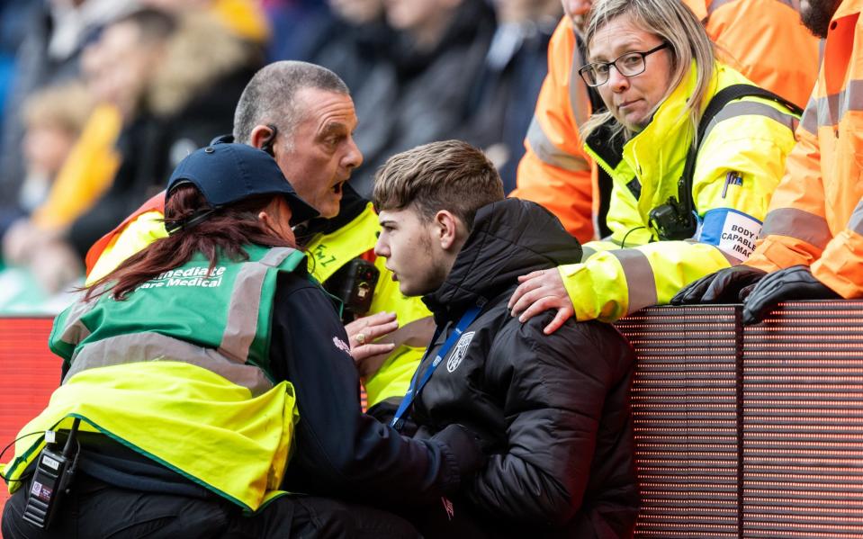 West Brom v Wolves crowd trouble: police use batons as players are called off the pitch